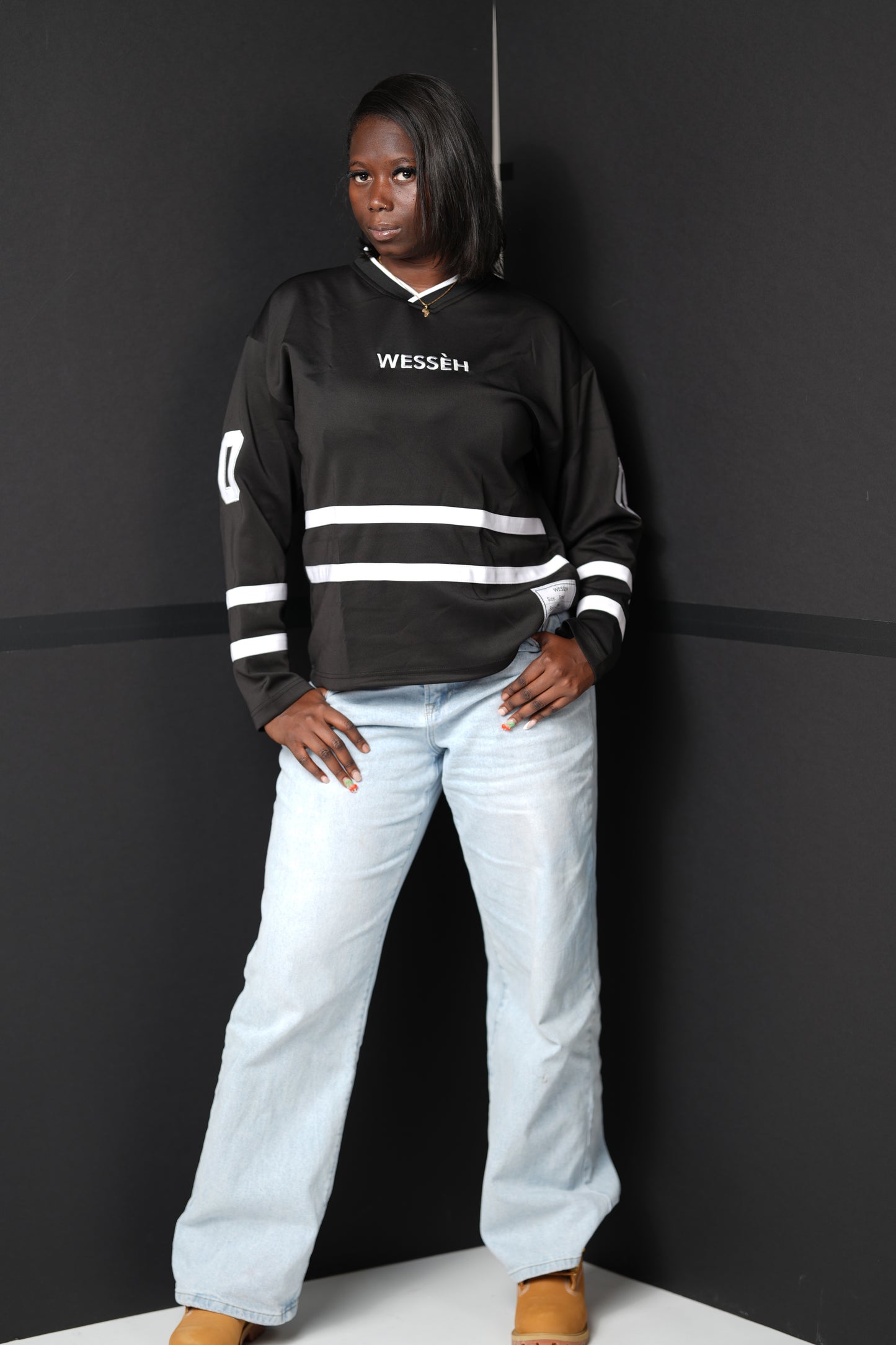 Hockey Long Sleeve Jersey (BLACK)
