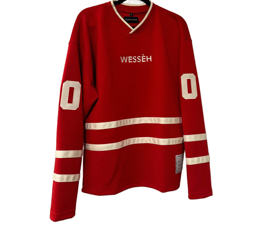 HOCKEY JERSEY LONG SLEEVE ‘RED’