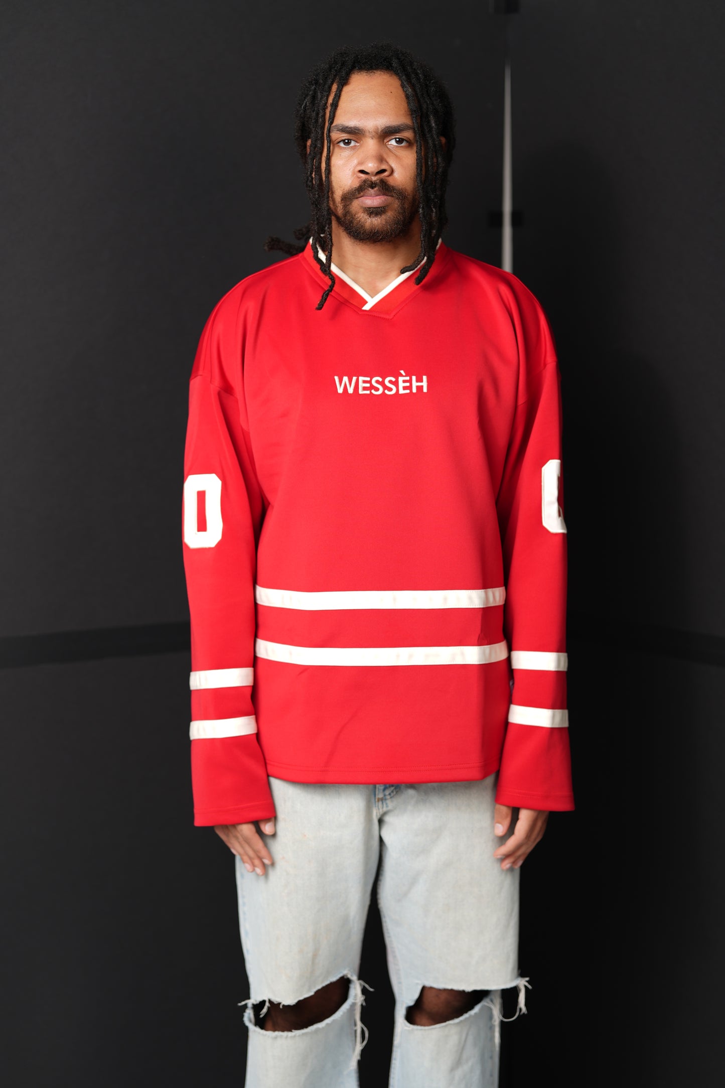 Hockey Long Sleeve Jersey (RED)