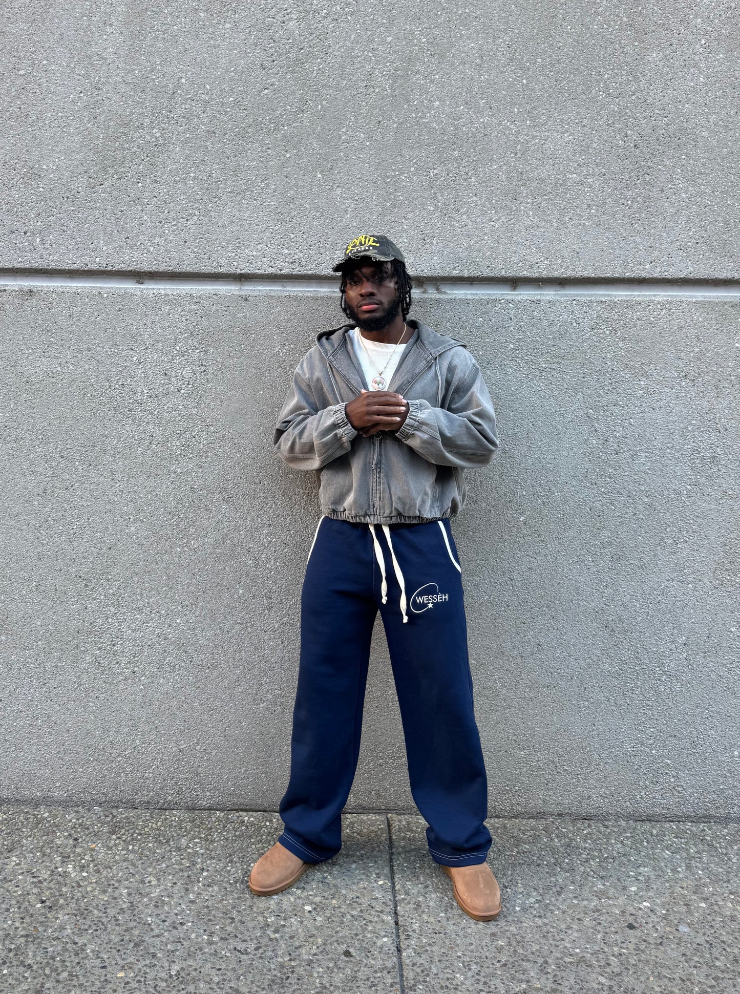 AIM FOR THE STARS SWEATPANTS ‘NAVY BLUE’